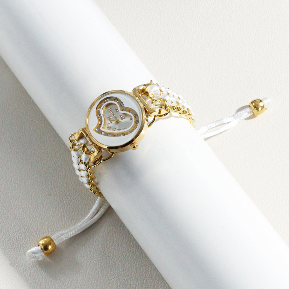 gold shell white surface