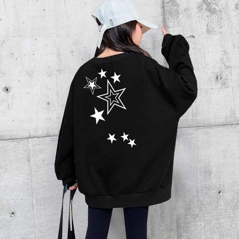 2023 новый детский допамин в иностранном стиле, осенне-зимний чистый хлопок, утепленная Студенческая одежда на флисовой подкладке, свитер для детей среднего и большого возраста