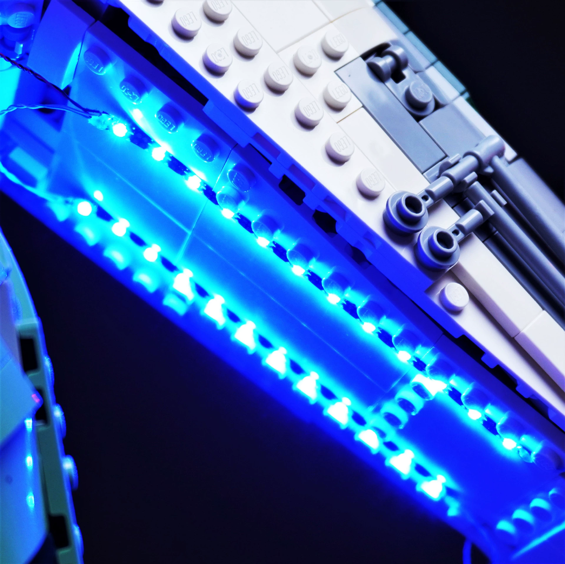 LW строительный блок с подсветкой совместим с LEGO Star Wars 75409 Jango Fett звездолет пульт дистанционного управления подсветка