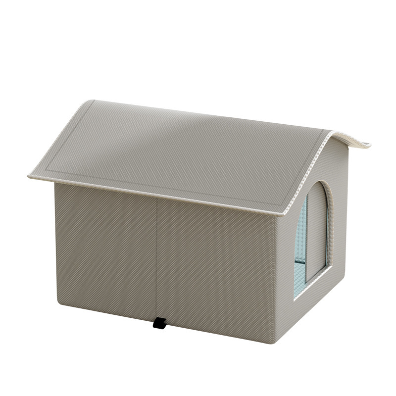 Habitación con aire acondicionado para gatos duradera para aliviar el calor en verano, nido para gatos cerrado, nido fresco para mascotas, iglú, casa con aire acondicionado para perros