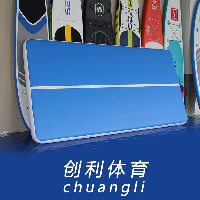 Martial Arts Somersault Mat Taekwondo Inflatable Drawing Inflatable Mat Gymnastics Mat Protection Air Cushion