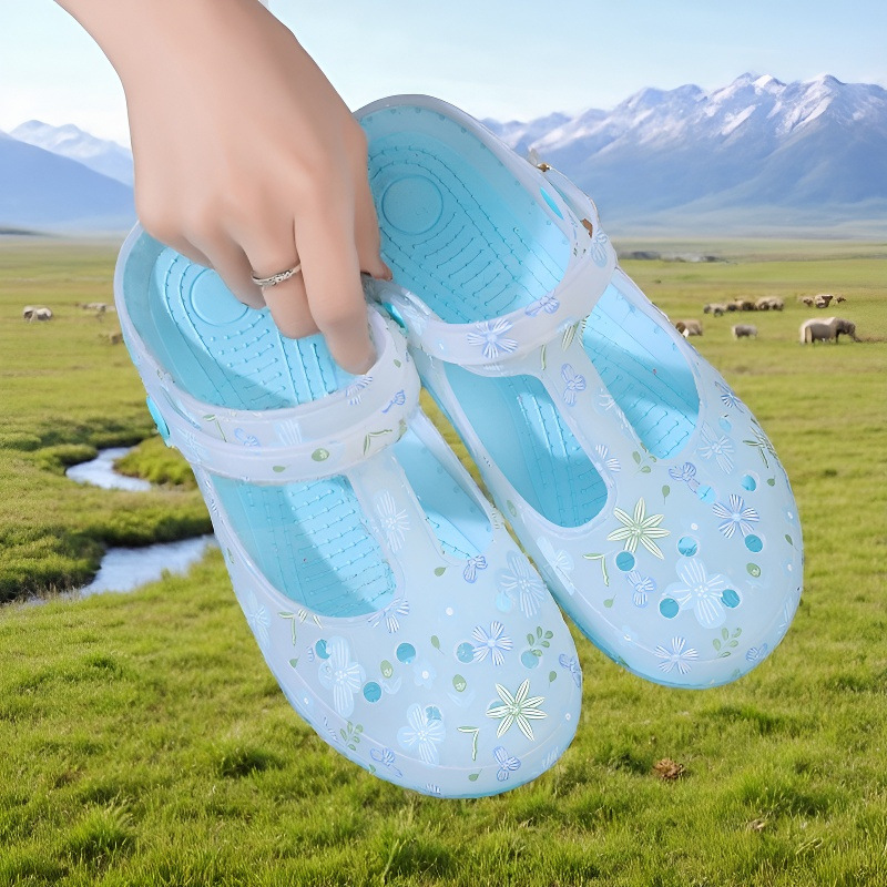 Zuecos de Playa con Punta Cerrada de PVC Antideslizantes y Transpirables para Mujer image 5