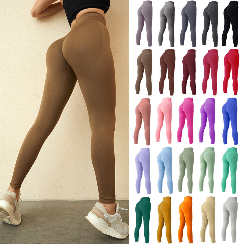 Spring and Summer Peach Butt Yoga Pants, Sports Cycling Pants, Quick-Dry Fitness Yoga Wear, High-Waisted Tight-Fitting Fitness Pants, Wholesale