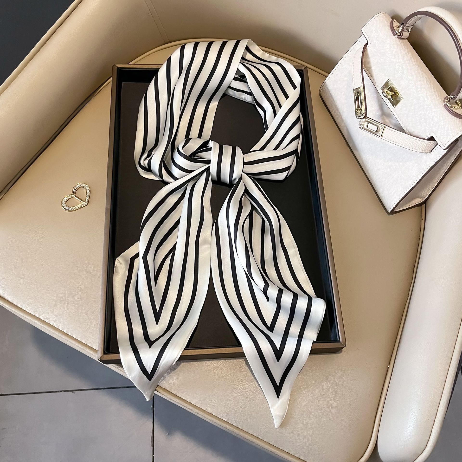 Nuevo caju pequeño cinturón de bufandas onduladas caju multifuncional cinturón de pelo de alta calidad bufandas profesionales