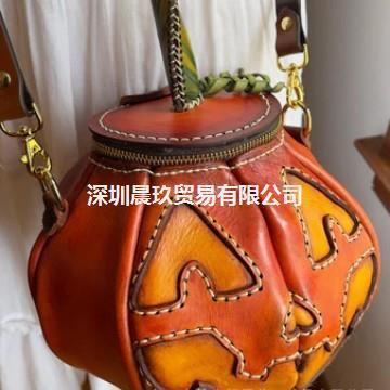 跨境新款The Great Pumpkin Bag大南瓜袋南瓜包包斜挎包|undefined