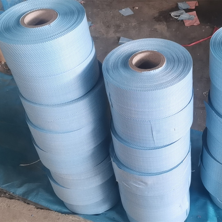 厂家批发钢材编织布缠绕带 编织条蛇皮带 铁丝轴承塑料蛇皮袋