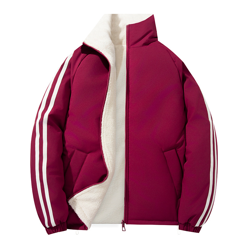 Double-sided Lambswool Padded Jacket For Men And Women Warm Coat_voghion.com