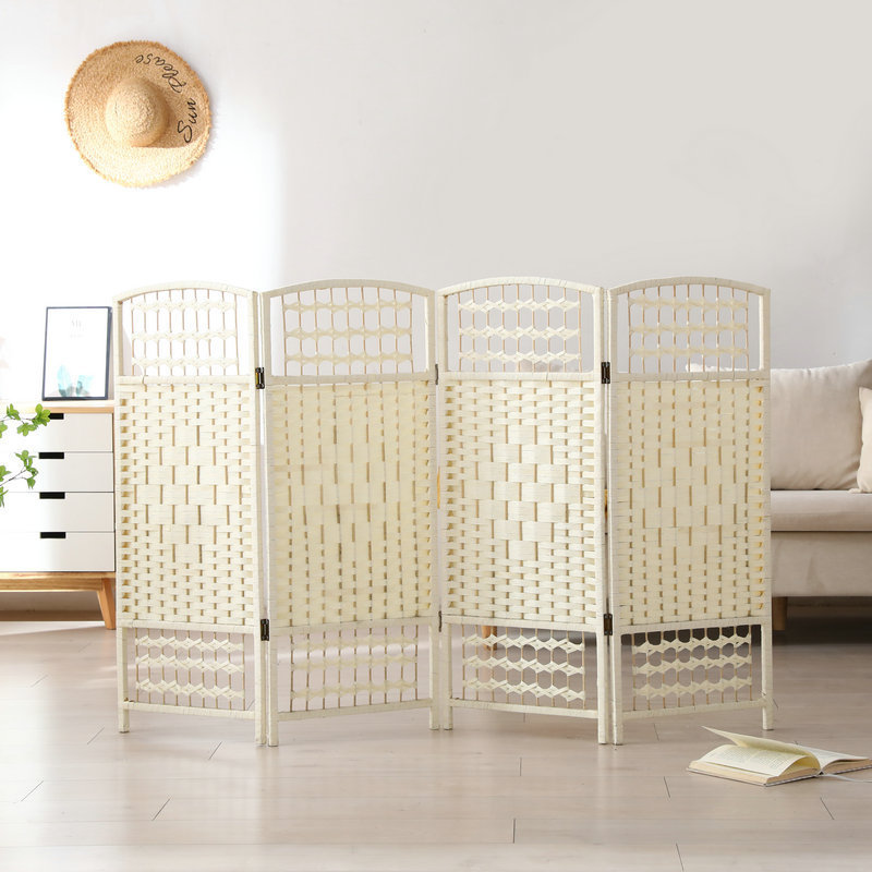Kindergarten Screen Partition Modern Foldable Mobile Screen Chinese Woven Screen Office Partition Entrance