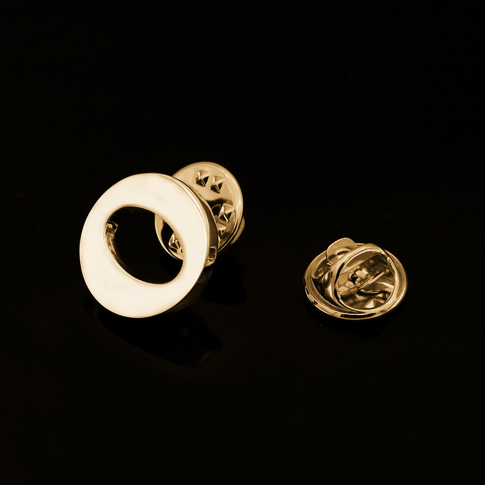 [Cobre puro de doble capa de galvanoplastia sin inventario] Joyería de los hombres de moda 26 letras broche collar pin insignia al por mayor