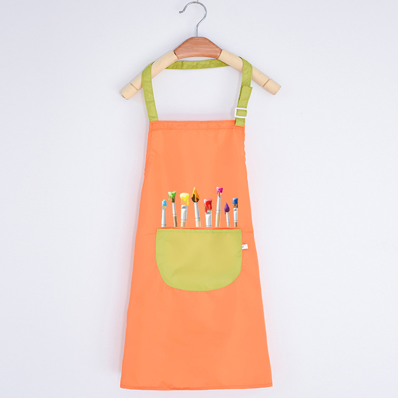 子供の絵画服防水幼稚園ノースリーブブラウスアート逆着用絵画子供親子エプロンカスタマイズ|undefined