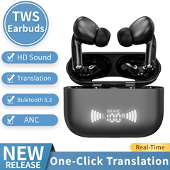 A9ワイヤレスbluetooth翻訳ヘッドホンノイズ低減入耳式翻訳機タッチヘッドホン多言語翻訳ヘッドホン