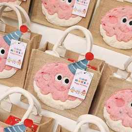 帆布袋麻布袋手提批发平安喜乐祝福伴手礼礼品袋创意DIY亚麻布袋