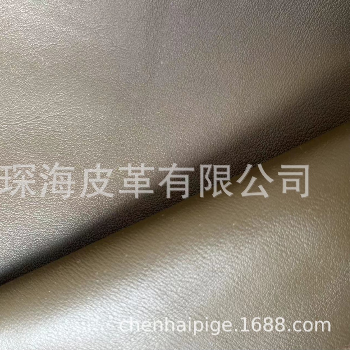 纳帕皮 头层牛皮 皮革皮料 牛皮面料 软牛皮 卡其色