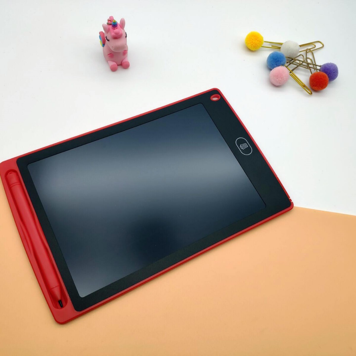 Tablero de escritura LCD de 12 pulgadas LCD tablero de escritura de los niños tablero de graffiti tablero de pizarra pequeña pizarra mensaje práctica palabra color escritura