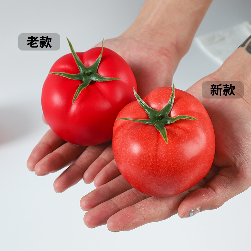 現物卸売り泡トマト高シミュレーション食品トマト模型幼児教具シミュレーショントマト模型|undefined