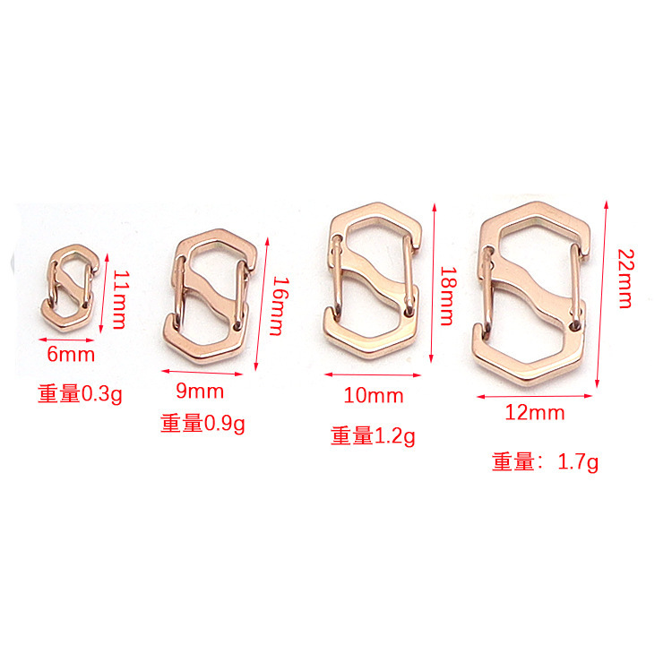 316ステンレスsバックルミニ八字バックルスプリングキーホルダーネックレスブレスレット調節バックルDIYアクセサリーアクセサリーアクセサリー