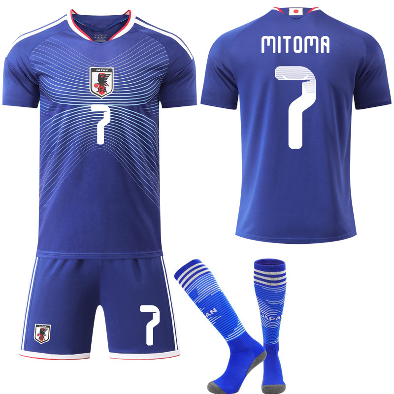 2025-26 World Cup Jersey No. 9 Ueda Kyoshi 20 Kubo Genki New Japan National Team Football Uniform 2025-26 World Cup Jersey No. 9 Ueda Kyoshi 20 Kubo Genki New Japan National Team Football Uniform