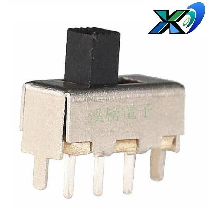 立式2位拨动开关1P2T  立式两档拨动开关三脚  2位2档滑动开关3脚