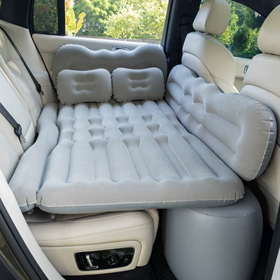 Outings, Foldable Rear Seat Universal | Vehicle-mounted inflatable bed - mianyue-large-inflatable-bed-flocking-style-grey