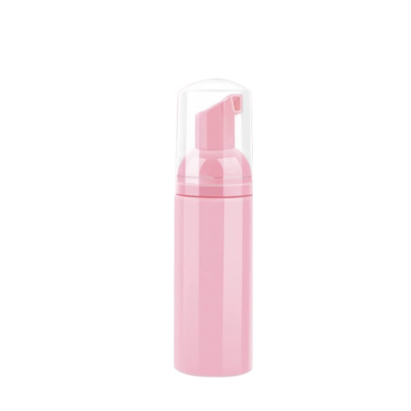 Botella espumosa de mousse rosa especial transfronteriza 60ml botella de mousse de burbuja limpia 100 ml botella de espuma PET