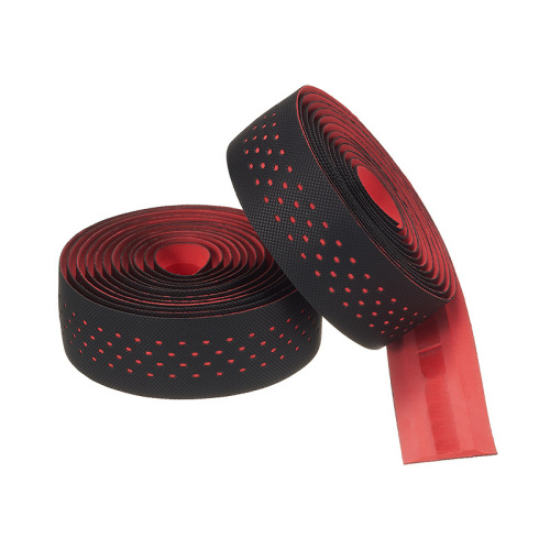 MOTSUV road handlebar straps, dead-fly bicycle straps, non-slip, breathable, sweat-absorbing silicone bent handlebars, through-hole handlebar straps