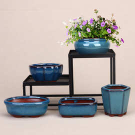 紫砂多肉小花盆陶瓷掌上盆客厅办公室桌面透气盆栽盆源头工厂批发