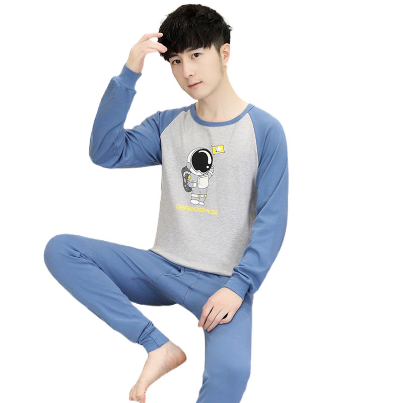 청소년을 위한 새 속옷 세트, 남성용 면 스웨터, 가을 옷, 긴 바지, 중학생 및 고등학생, 따뜻한 어린이 소년