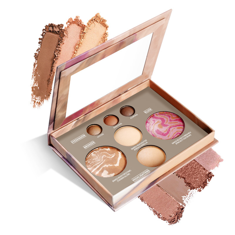 Cross-Border Multi-Functional Makeup Palette, Eye Shadow, Contouring, Blush, Highlighter, All-In-One, Multi-Purpose, Daily Portable Makeup