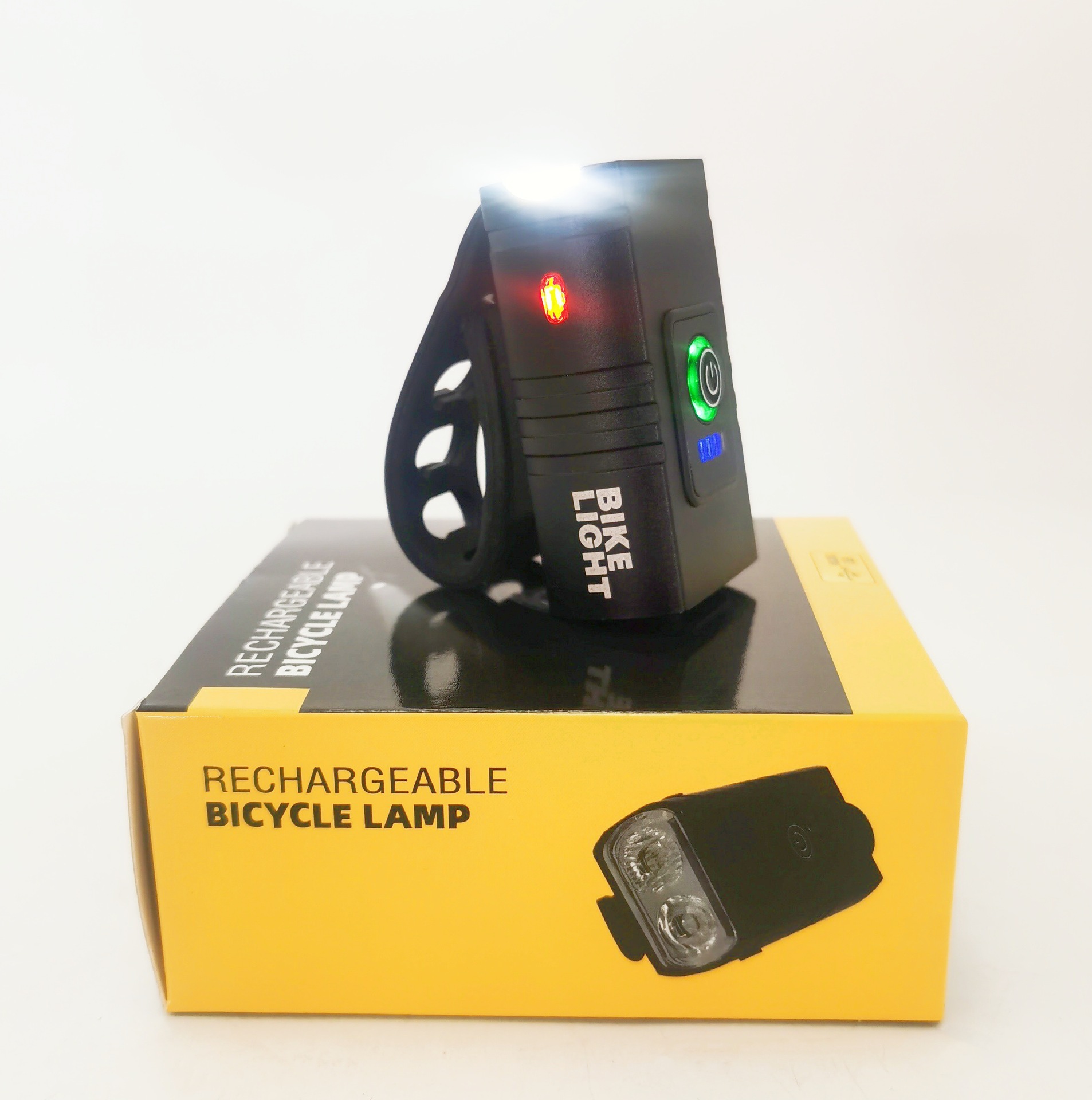 Luz de bicicleta doble T6 faro USB linterna recargable montar noche montar pantalla de batería accesorios de bicicleta de montaña