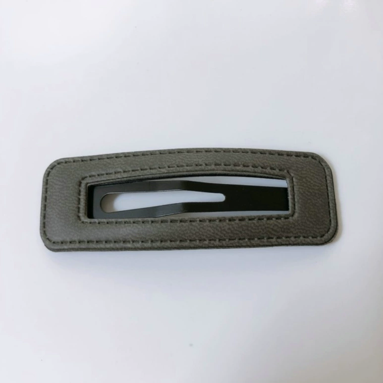 Hairgrip clip, Korean-style bangs hairpin, simple elegant faux-leather look, multi-color options