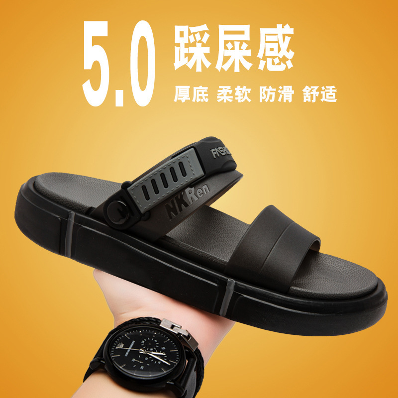 Slippers Men's Summer Outdoor Wear Non-slip Driving Dual-purpose Sandals Teenagers Outdoor Sports plus size Beach Sandals Slippers Men's Summer Outdoor Wear Non-slip Driving Dual-purpose Sandals Teenagers Outdoor Sports plus size Beach Sandals