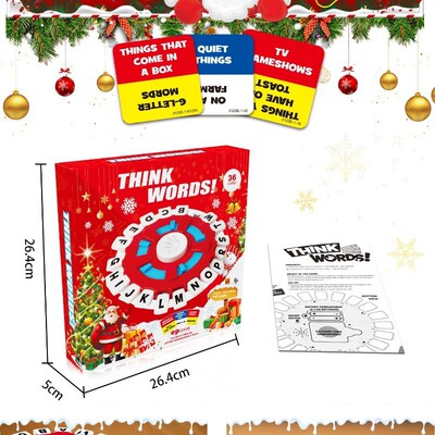 Amazon 24 Cross border adult Steamer Madness letter Checkerboard Fast rhythm Party game Toys