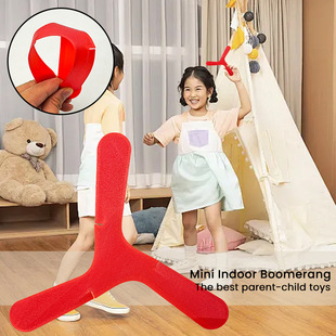 Cross-Border 2025 New Product Mini Indoor Boomerang Creative Gift Plastic Outdoor Toy Fun Competitive Sports