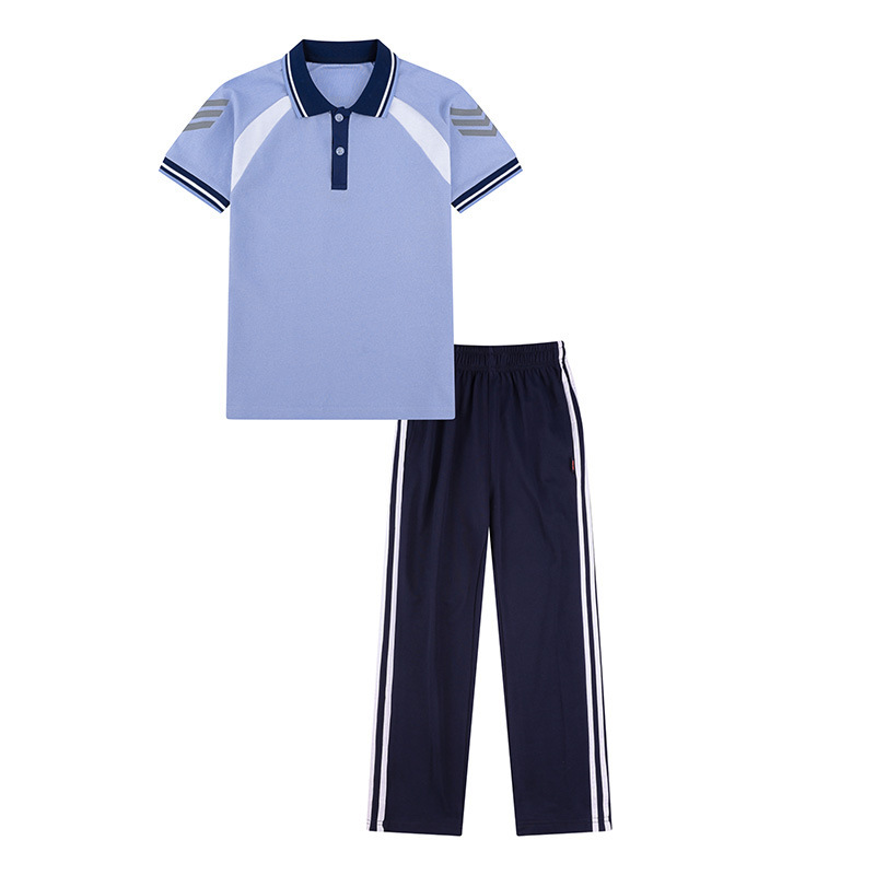小学初中高中学生班服夏季短袖校服运动三件套学院风棒球服情侣装|undefined