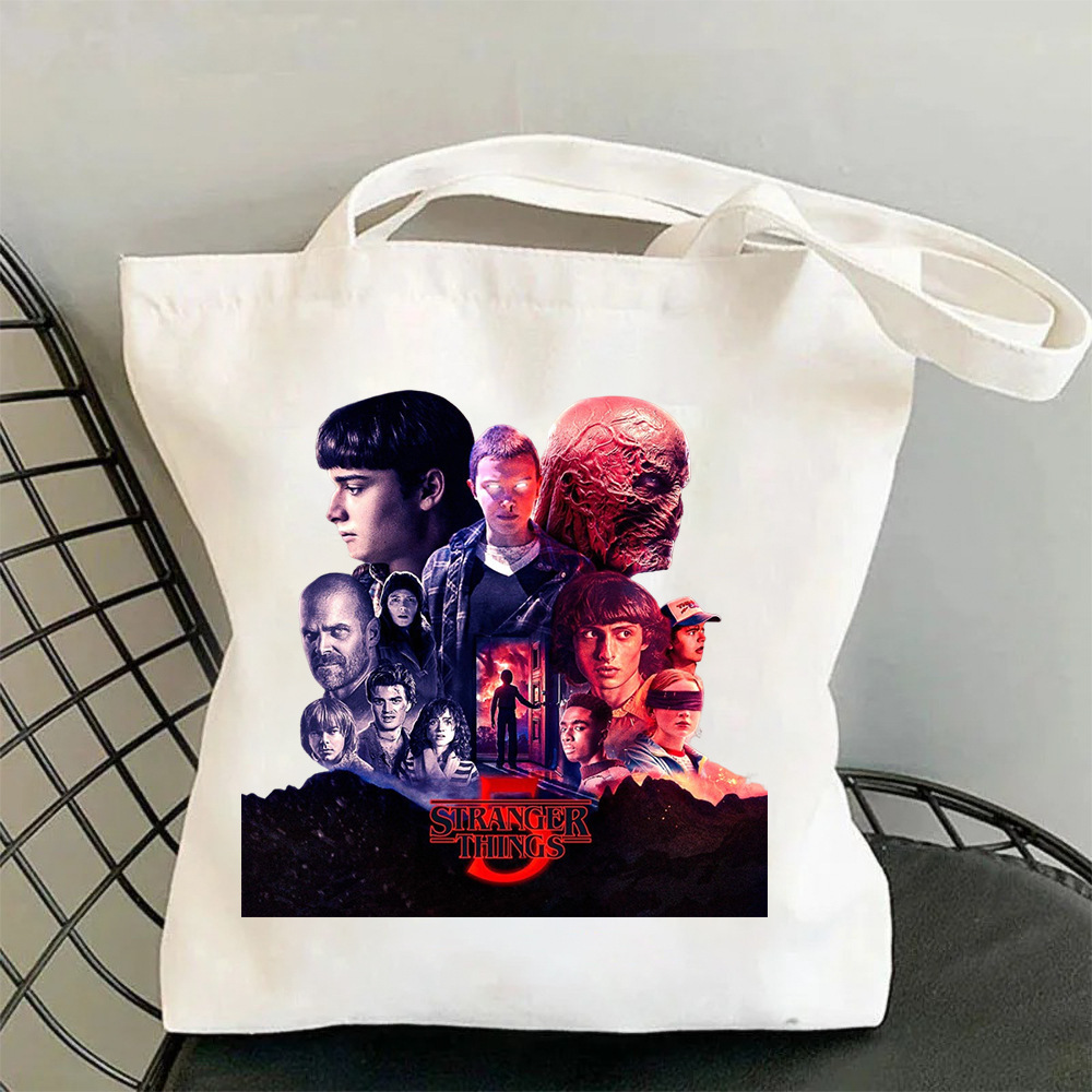 Bolsa de Tela Impresa de Hombro Tela Oxford con Estampado para Uso Diario