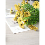 7头尤加利紫罗兰仿真布花仿真花束塑料花亚马逊采购跨境可混搭