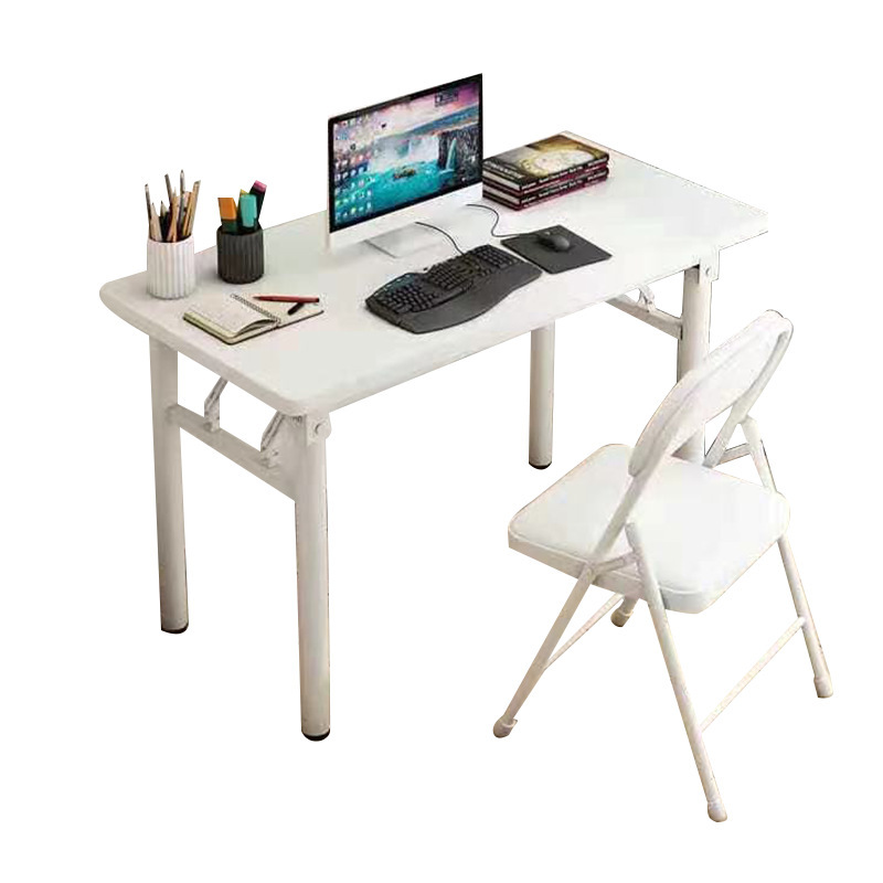 Escritorio plegable portátil Escritorio de escritorio rectangular simple mesa de comedor instalación-libre escritorio de la computadora mesa de conferencias de oficina