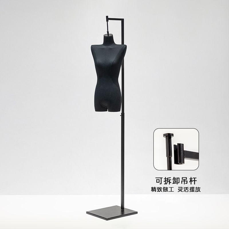 tienda de ropa de alta calidad ventana colgar modelo accesorios de mujer busto maniquí modelo de cuerpo completo