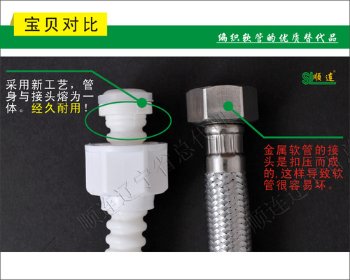 T9J5 wholesale hose water heater explosion-proof bellows/faucet soft connection/angle valve water pipe/toilet water inlet