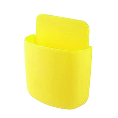 Wall-Mounted Phone Storage Box — Mobile Charging Holder with Hooks, 12.5×7.7×2.5 cm