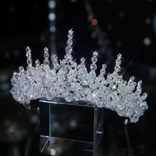 New Crystal Bridal Hair Accessories High-end Princess Wedding Dress Accessories Birthday Crown Wedding Crown Crown Headdress