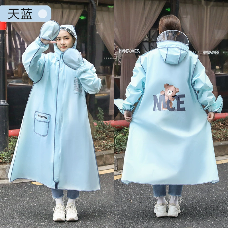 Плащ для взрослых, мужские и женские непромокаемые модные перчатки, для езды на электромобиле, велосипеде, походный плащ «четыре в одном»