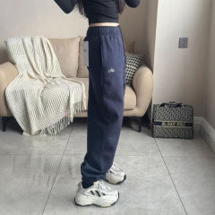 alo运动裤束脚长裤运动休闲舒适百搭裤子厚款加绒男女