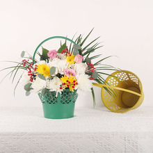 厂家直供塑料清明节扫墓花篮 白事花蓝  祭祀花篮 清明花蓝批发