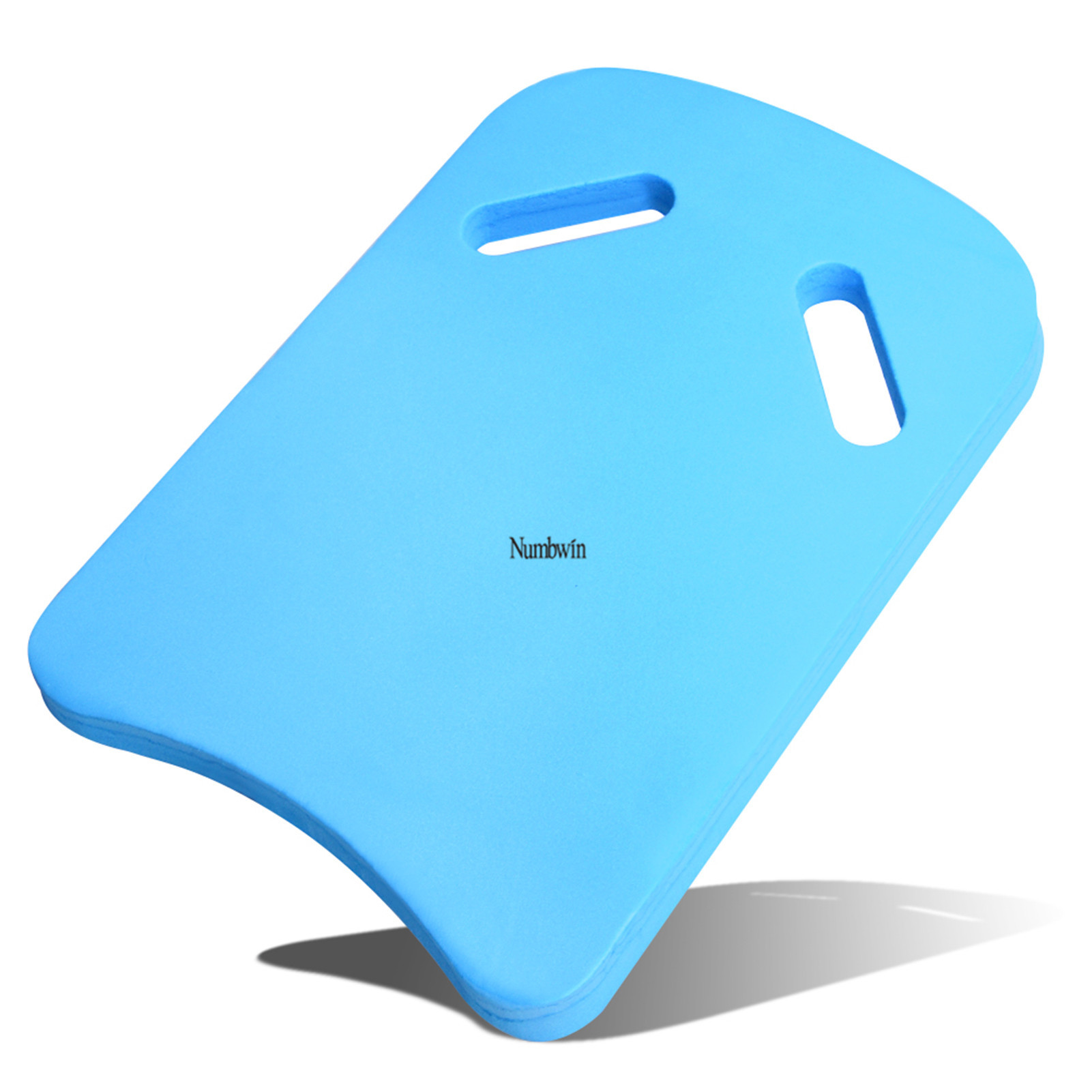 Blue water board play in water