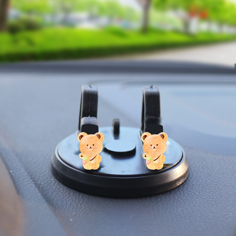 Salida de aire para automóvil Oso brillante, aromaterapia creativa, perfume para automóvil, adornos de dibujos animados, suministros de decoración, suministros para automóvil