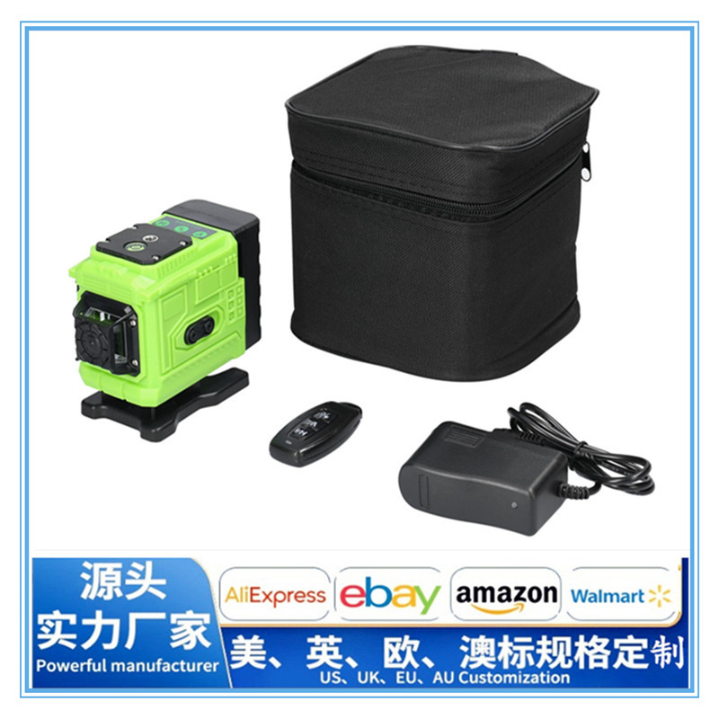 火车尾 造型 12线绿光激光贴墙仪器上墙贴地仪360水平仪