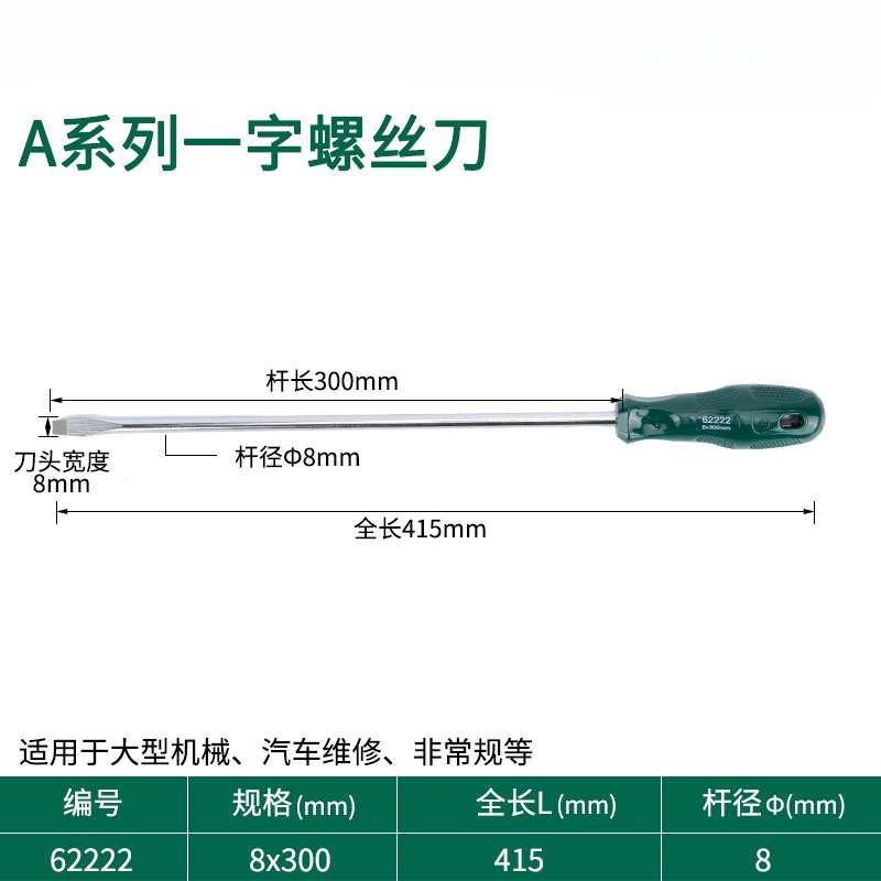 Destornillador de cabeza de rábano pequeño destornillador de ciruela de boca plana cruzada