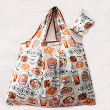 香港特色烧鸡新款环保购物袋单肩超市买菜包可折叠便携带收纳大号