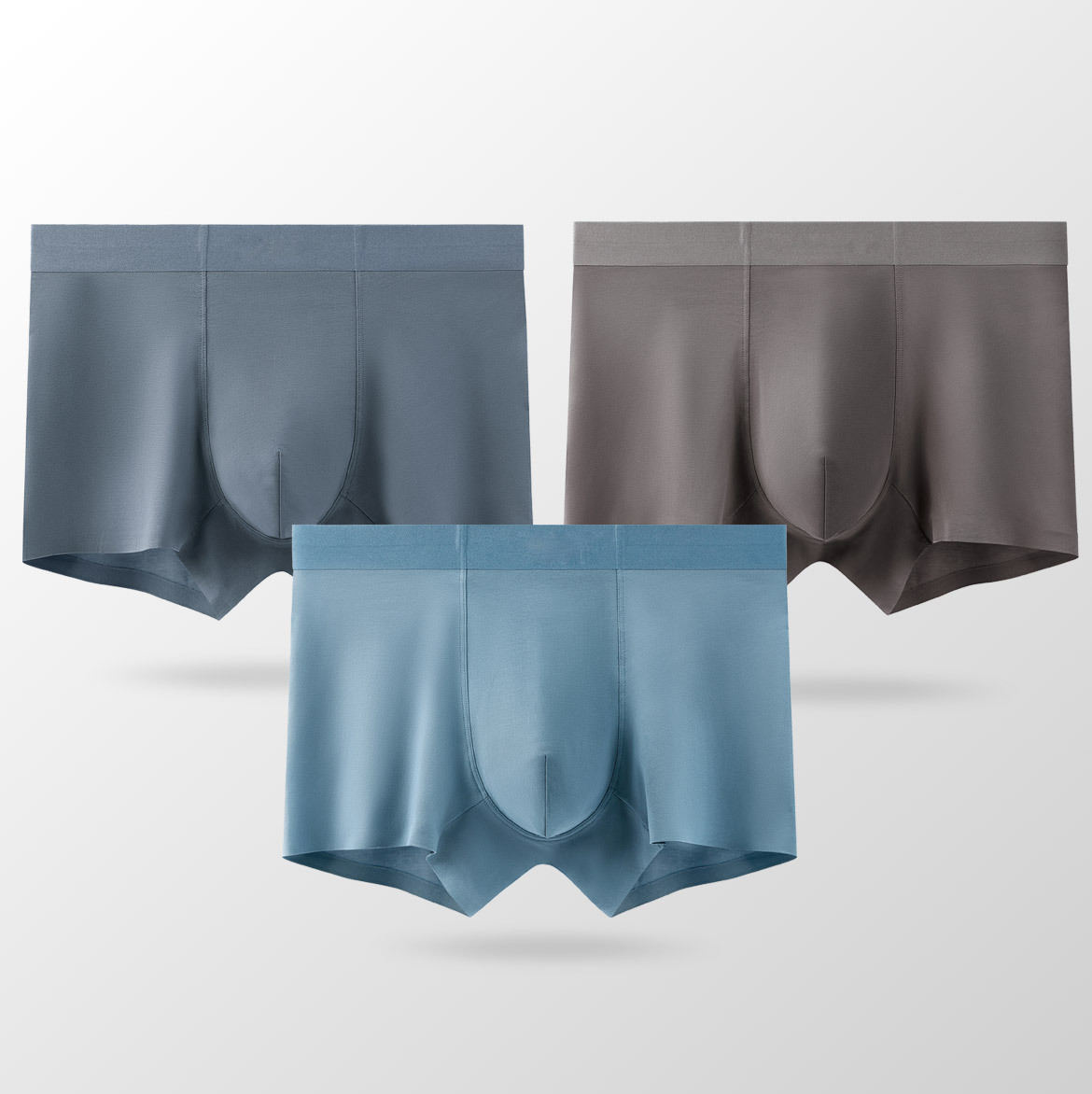 202680 clase A Xinjiang algodón hombre ropa interior sin marcas cintura media abdominal hombre ángulo plano antibacteriano ropa interior hombre